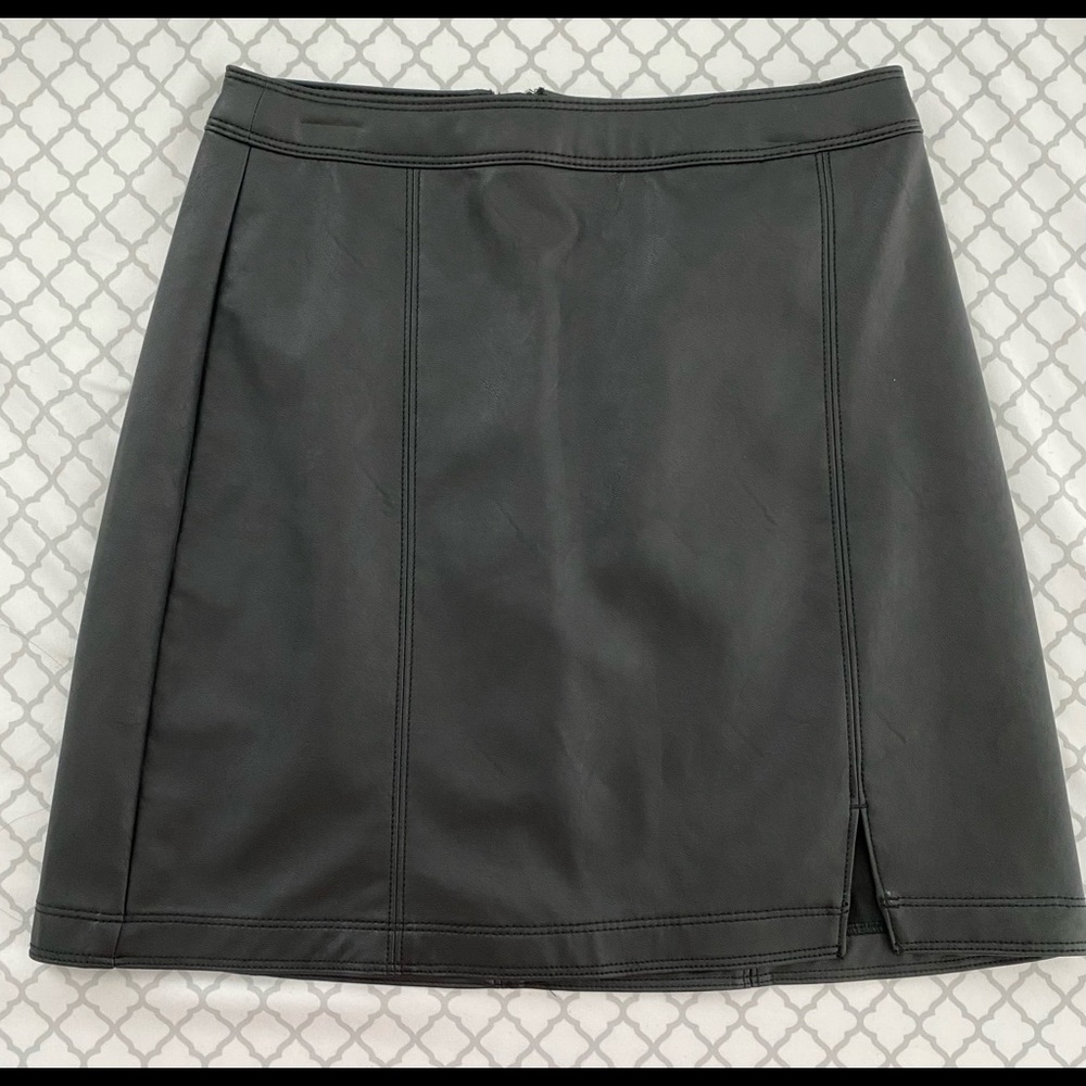 Leather Mini Skirt